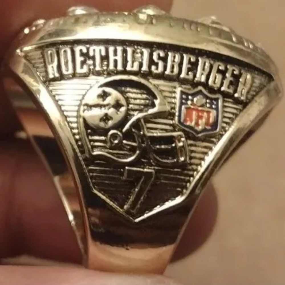 NEW BEN ROETHLISBERGER STEELERS SIZE 10.5 FOOTBALL 2008 CHAMPIONSHIP RING w/BOX!